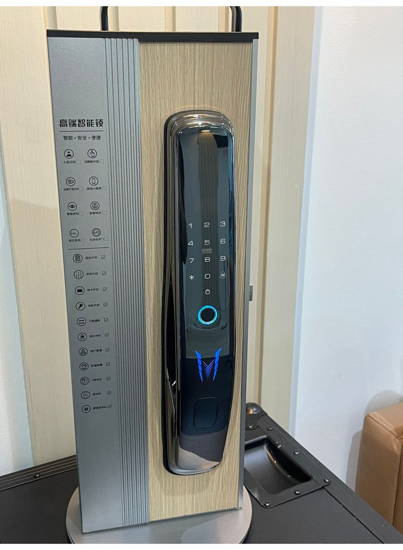 قفل باب ذكي ببصمة الإصبع L668 مع لوحة مفاتيح وبطاقة ذكية ومفتاح ميكانيكي - Image 3