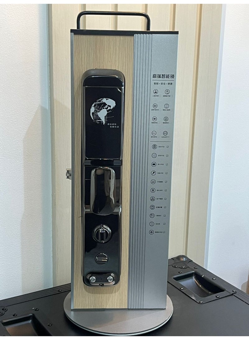 قفل باب ذكي ببصمة الإصبع L668 مع لوحة مفاتيح وبطاقة ذكية ومفتاح ميكانيكي - Image 4