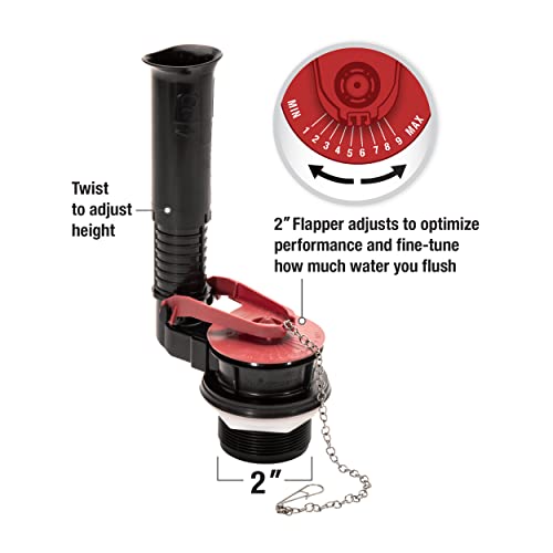Fluidmaster مجموعة إصلاح المرحاض Fluidmaster K-400H-021-P8 PerforMAX 2 إنش، متعددة الألوان - Image 4