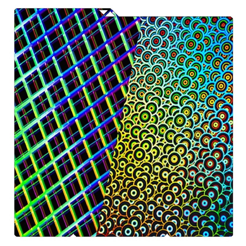 مطابق للمواصفات القياسية العالمية لوحة بناء طابعة LiebeWH ثلاثية الأبعاد، منظر kaleidoscope، شبكة H5H Sky Net، لطابعة Kobra S1 ثلاثية الأبعاد، مقاس 264x276 مم، مزدوجة الوجه، مرنة، قابلة للتسخين - Image 1