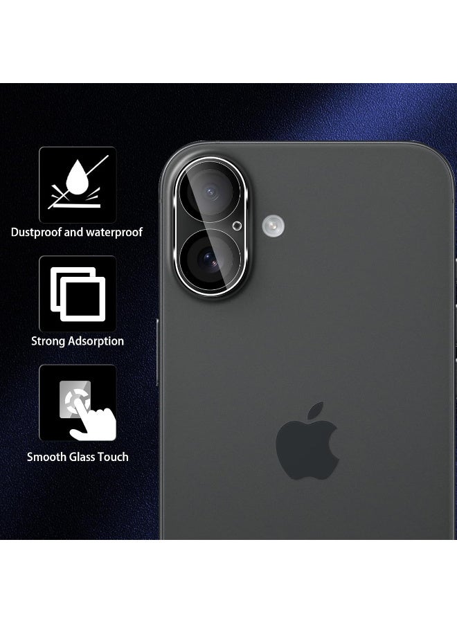 Clear camera screen protector compatible with iPhone 16 - 16 Plus - Image 3