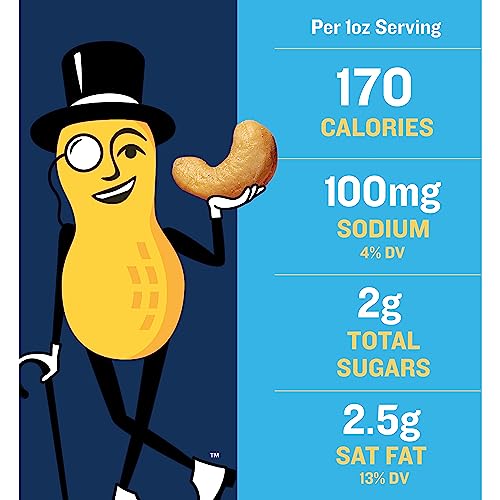 PLANTERS Deluxe Salted Whole Cashews Party Snacks PlantBased Protein Quick Snack for Adults After School Snack Roasted Cashew Flavored with Sea Salt Bulk Nuts Kosher 1 lb 225oz Canister - Image 3