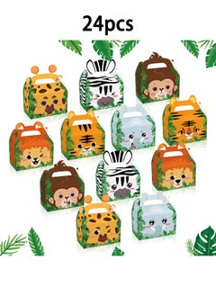 Zeemey 24 Pieces Party Favor Bags,Shopping Bag,Party Bags For Kids, supplies Snack candy Gift Bag Food Bags,Double-Sided Bags For Birthday Wedding Celebrations Party Favors 16*10*10  - Image 1