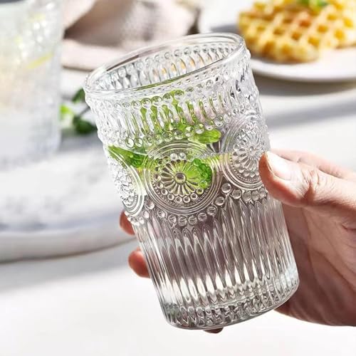 MARTVIA 350 ML Water Glass Tumbler Highball Glasses Clear Iced Tea and Glasses for Drinking Cocktail, Juice, Milkshake, Coke, Soda, Dishwasher Safe Pack of 6 (MT-03) - Image 2