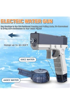 Electric Water Gun Toy, 32ft Water Guns with Expansion, Automatic Electric Water Guns for Adults & Kids, Squirt Guns for Kids Swimming Pool Beach Outdoor Party Games (Blue) - pzsku/Z5F38AD928948382D8E53Z/45/_/1725594040/bb009123-7a2f-4356-ab13-65e5d39294b7