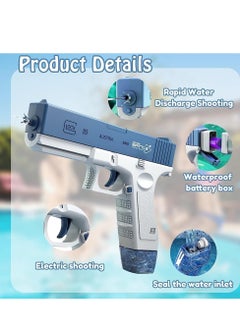 Electric Water Gun Toy, 32ft Water Guns with Expansion, Automatic Electric Water Guns for Adults & Kids, Squirt Guns for Kids Swimming Pool Beach Outdoor Party Games (Blue) - pzsku/Z5F38AD928948382D8E53Z/45/_/1725594070/2294bc25-7072-4789-9a9e-072d39b18802