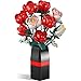 Ancesfun Roses Building Set with Vase Flower Bouquet Building Kit for Home Office Decor Flower Botanical Collection Toys Gift for Kids Girls and Adults Women on Valentines Day Mothers Day 841PCS - Image 2