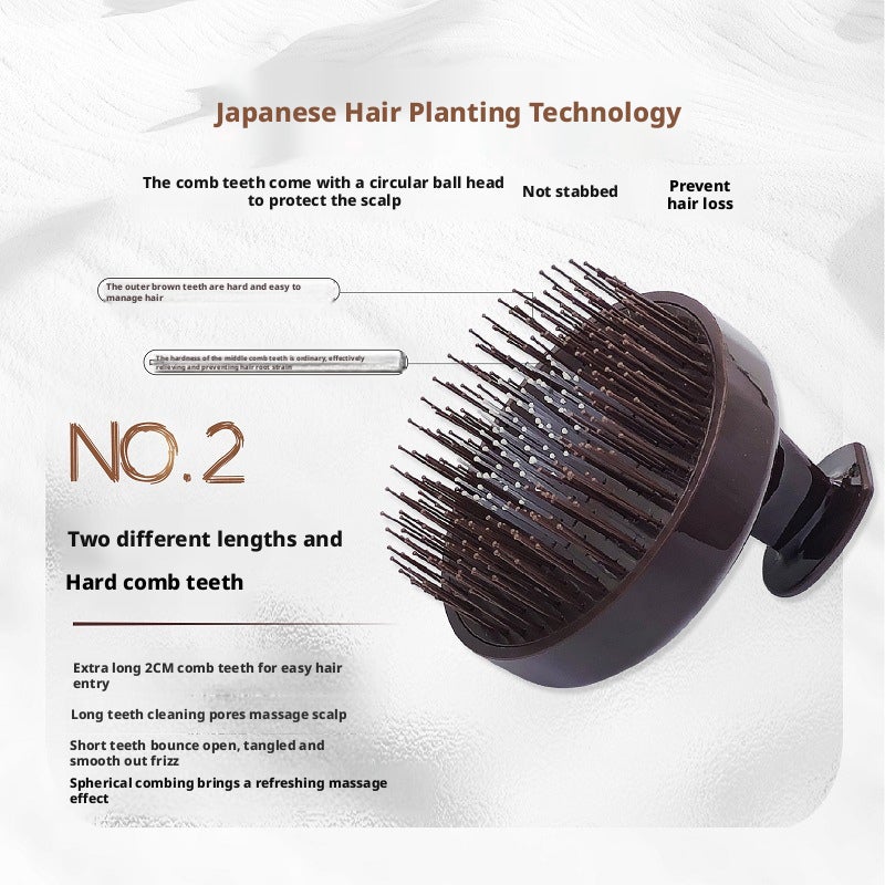 Japanese Scalp Massage Brush for Hair Cleaning - Image 4