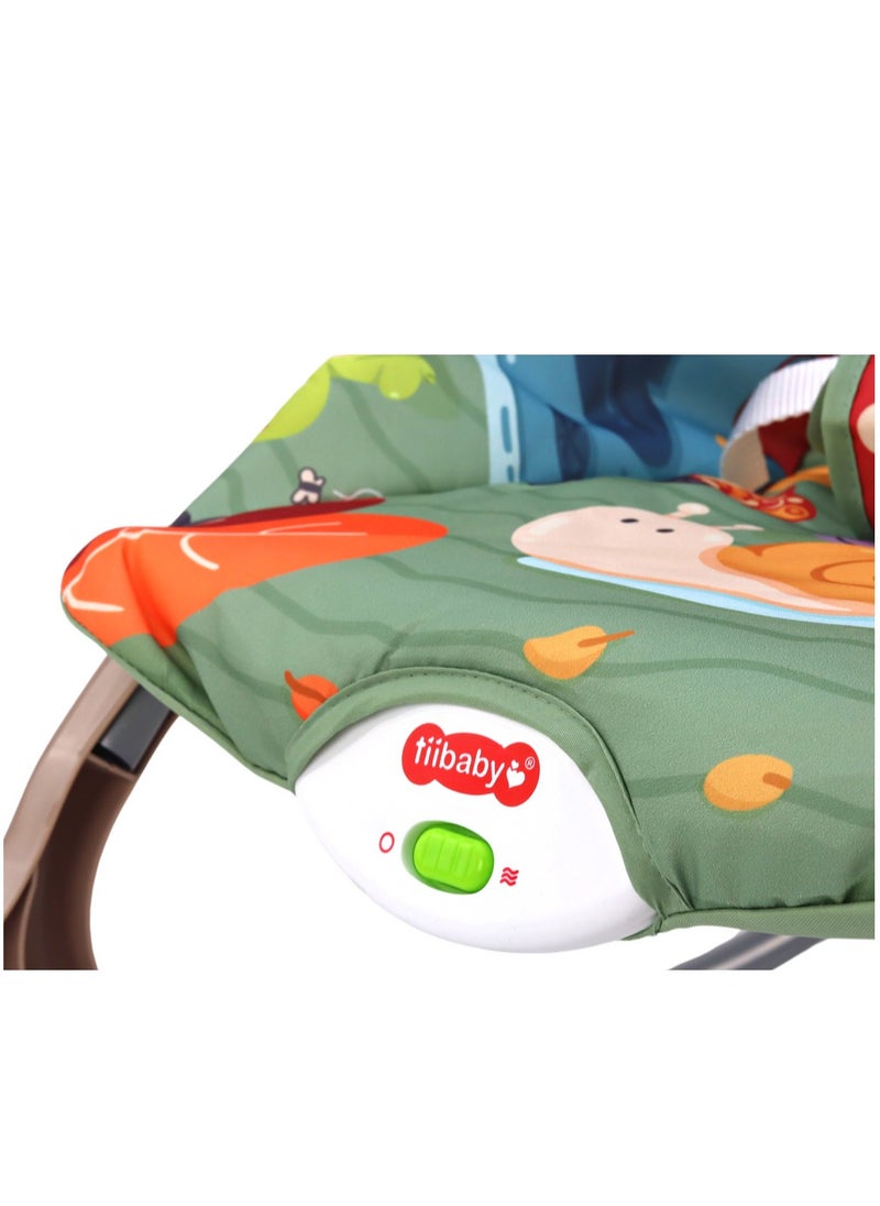 Generic - Baby Bouncer Seat, Baby Rocker, Swings and Vibrations seat for Infants, Portable Baby Swing with Music Box and Toys, Adjustable Multi Position, Newborn to Toddler, squirrel - Image 1