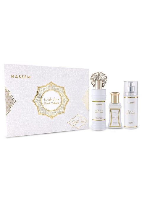 Musk Tahara Premium Gift Set for Women – Eau De Parfum, Roll-On & Body Mist