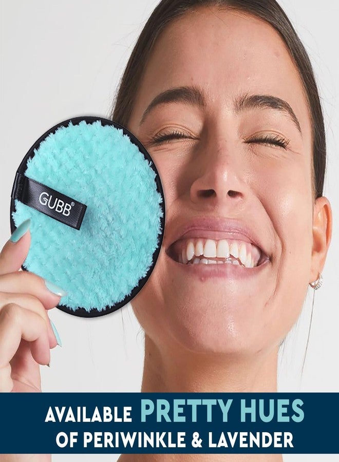 GUBB Makeup Remover Pads | Soft Round Facial Cleansing Pad Towels | Double-Sided and Washable Make Up Removers | Microfiber Sponge Pads for Deep Cleansing Facial Make-up | Safe for oily, dry or sensitive skin | Pack of 2 (Purple & Pink) - Image 5