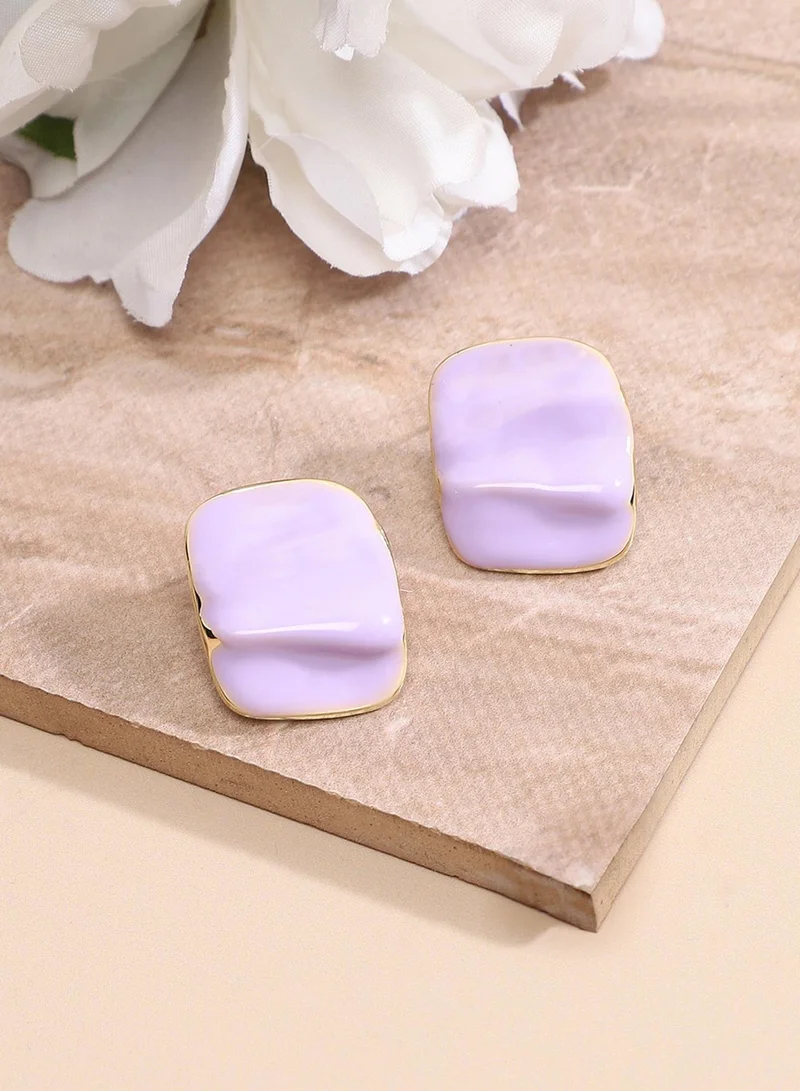 Sohi  Textured Enamel Artificial Stud Earring Jewellery for Women | Best Price UAE