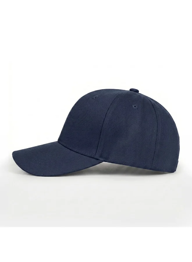 Mobcos Mobcos 100% Cotton Adjustable Baseball Cap Navy Unisex Dad Hat for Running, Sports & Outdoor Activities