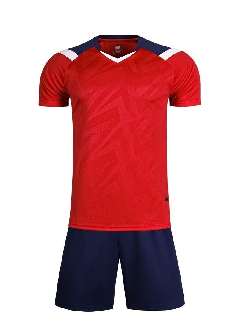 Generic - Football jersey set for men's training uniform, children's sports short sleeved football jersey, personalized game team uniform - Image 1
