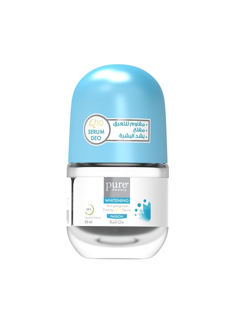 Pure Beauty Whitening Antiperspirant Firming Roll-on Serum Passion 50 ml 