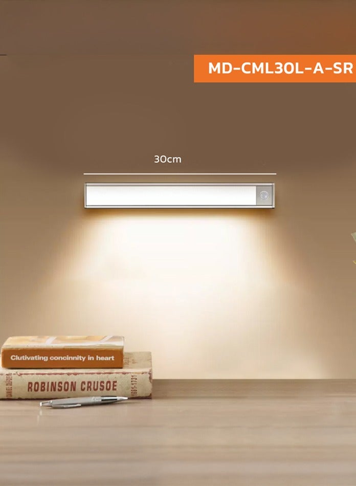 MODI Magnetic LED Motion Sensor Cabinet Lights – 30cm/40cm/60cm Rechargeable USB-C Night Light, 3 Color Temps (Warm, Cool, Mixed), Ultra-Bright with 56/78/120 LEDs – Under Cabinet Lighting for Closet, Kitchen, Stairs, Hallway - Image 4