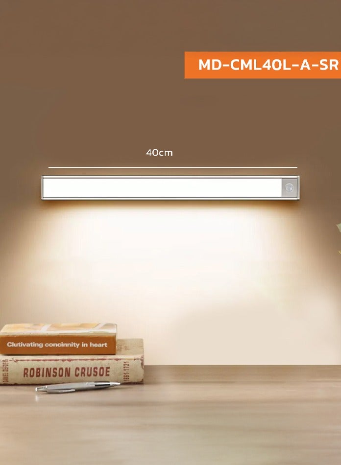 MODI Magnetic LED Motion Sensor Cabinet Lights – 30cm/40cm/60cm Rechargeable USB-C Night Light, 3 Color Temps (Warm, Cool, Mixed), Ultra-Bright with 56/78/120 LEDs – Under Cabinet Lighting for Closet, Kitchen, Stairs, Hallway - Image 5