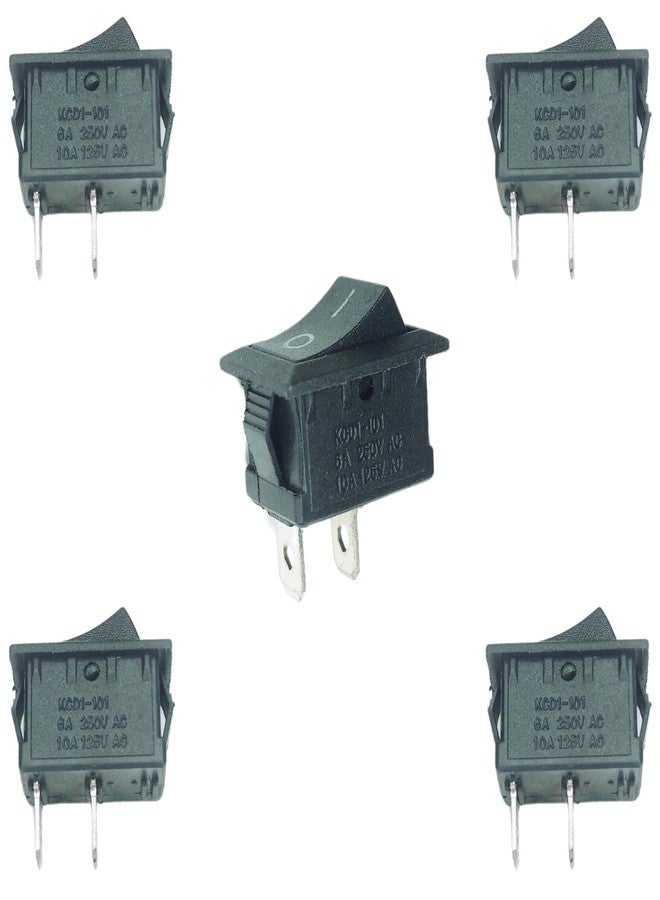 UNIVERSAL HUB 5 PCS 2 Pin Mini rocker switch2A 250V 2 Terminal On-Off Switches Black color For Diy projects - Image 2