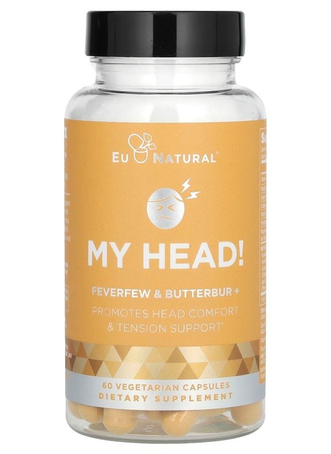Eu Natural My Head Feverfew & Butterbur 60 Vegetarian Capsules 