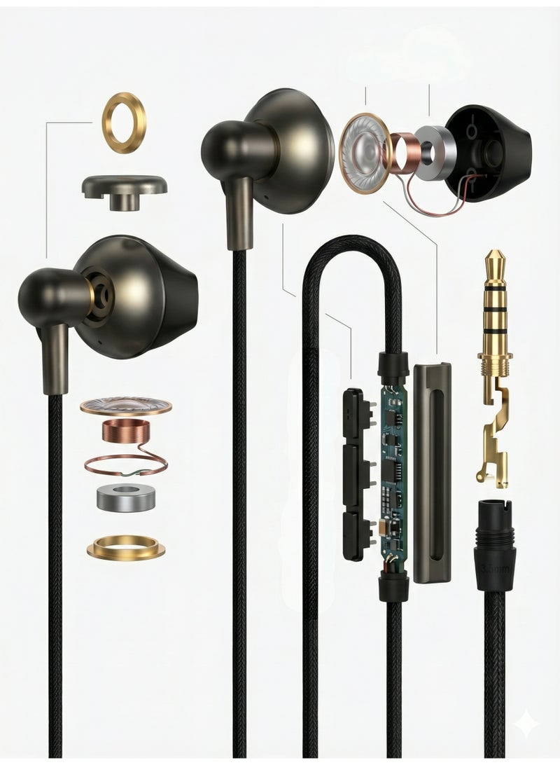 WELLTECH 3.5mm Wired Earphones with Mic Clear Voice Calling Headphones Noise Isolation In Ear Headset for Android iPhone Laptop Gaming Meetings WELLTECH HFD25 - Image 5