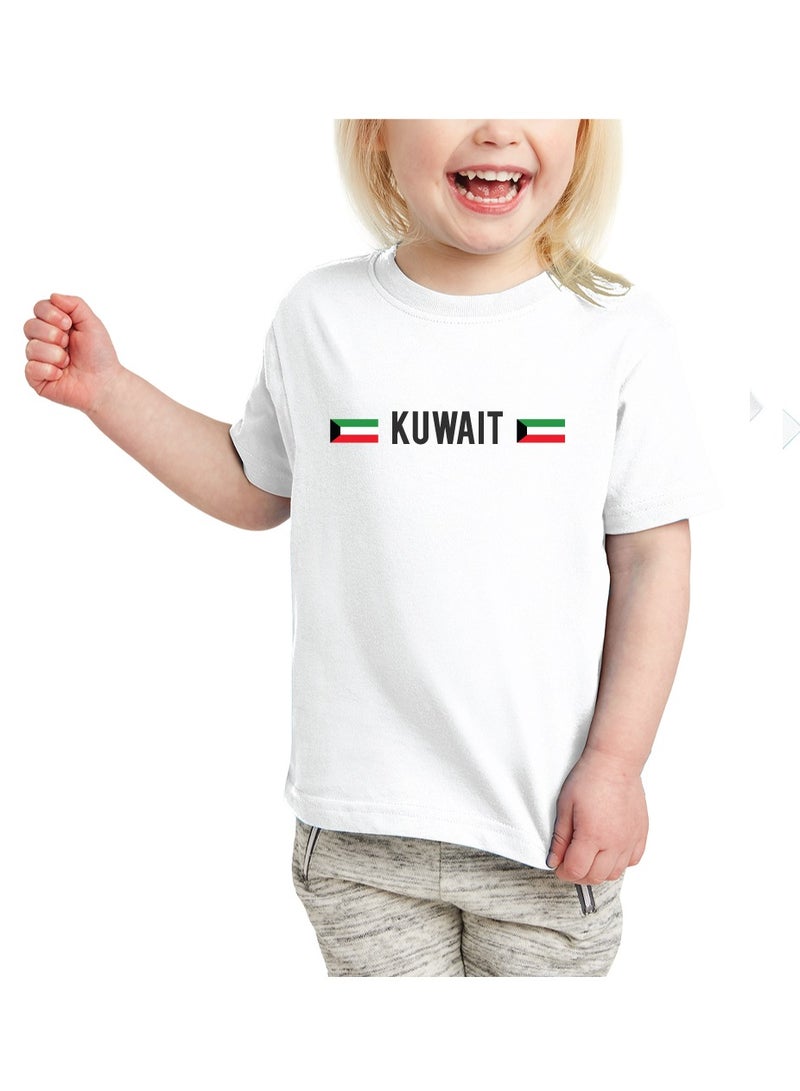 PRINTSHOP4ME Kuwait National Day Gift Set for Girls - T-Shirt - Cap - Badge and Flag Set - Celebrate Kuwait National Day with this Kids Combo Pack in Style - Image 3