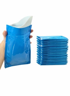 Generic Emergency Urinal Bag for Children and Kids 12 pack Disposable Urine Bags for Men and Women 600ml Portable Pee Bag for Travel Traffic jam Brief Relief (Blue)  - Image 1