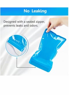 Generic Emergency Urinal Bag for Children and Kids 12 pack Disposable Urine Bags for Men and Women 600ml Portable Pee Bag for Travel Traffic jam Brief Relief (Blue)  - Image 5