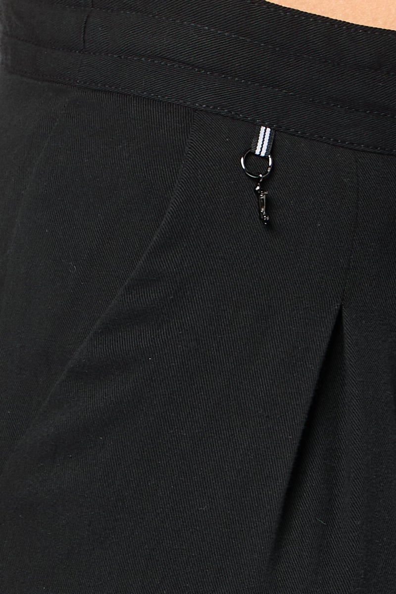 Harmont & Blaine Women Regular Fit Brand Logo Palazzo Pants, Black - Image 3