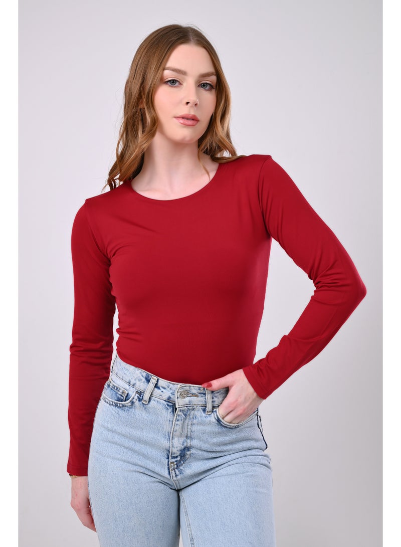 Round Neck Long Sleeve