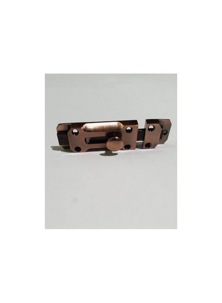 Room & Bathroom Door Bolt – 10cm – Copper Multi Color - Image 1