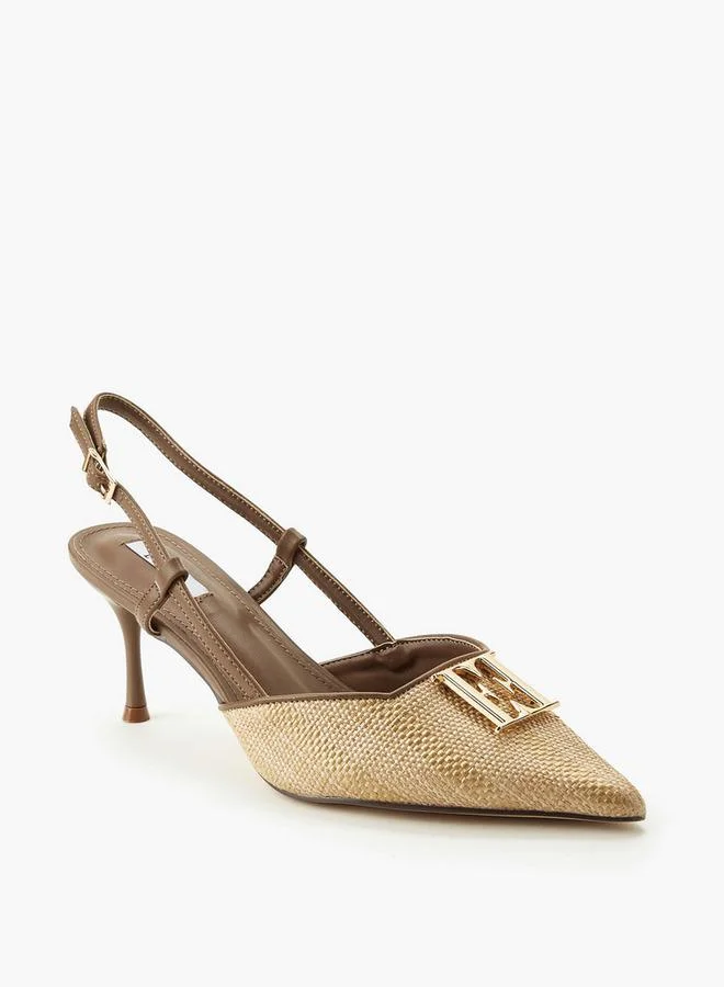 Elle Women Textured Stiletto Heel Shoes
