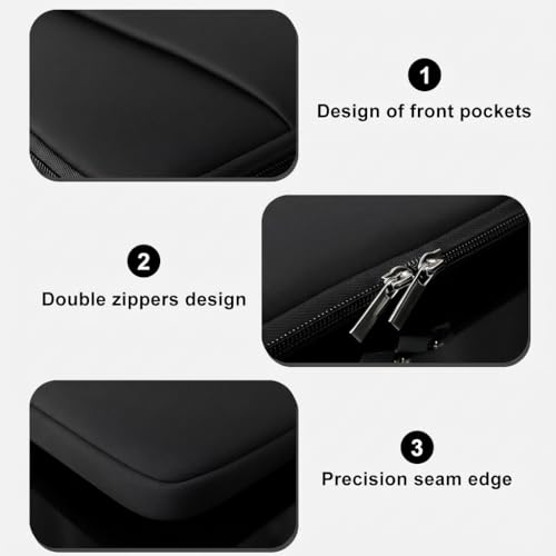MasiBloom Laptop Sleeve for MacBook Neo/Air/Pro 13 inches A18/M5/M4/M3/M2/M1 Chip 2026-2020 A3404 A3449 A3240 A3113 A2681 A2337 A2338 with 2 Pockets Tablet Bag Case Accessories - Image 4