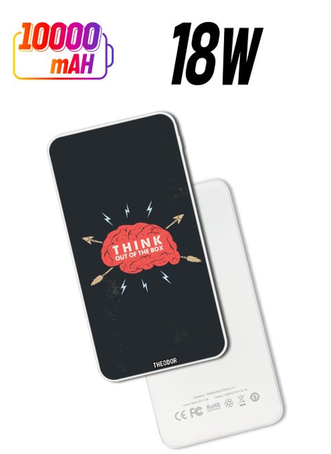 10,000 mAh Super Fast Charging Ultra Compact Power Bank with Quick Charge & Power Delivery, Portable Charger For iPhone and Android Think out of the box (2)