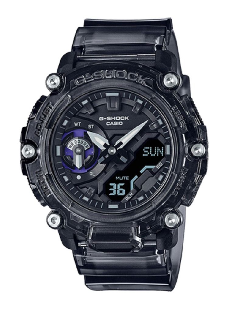 G-SHOCK Casio Men Watch G-Shock Digital Analog Black Dial Resin Band GA-2200SKL-8ADR. - Image 1