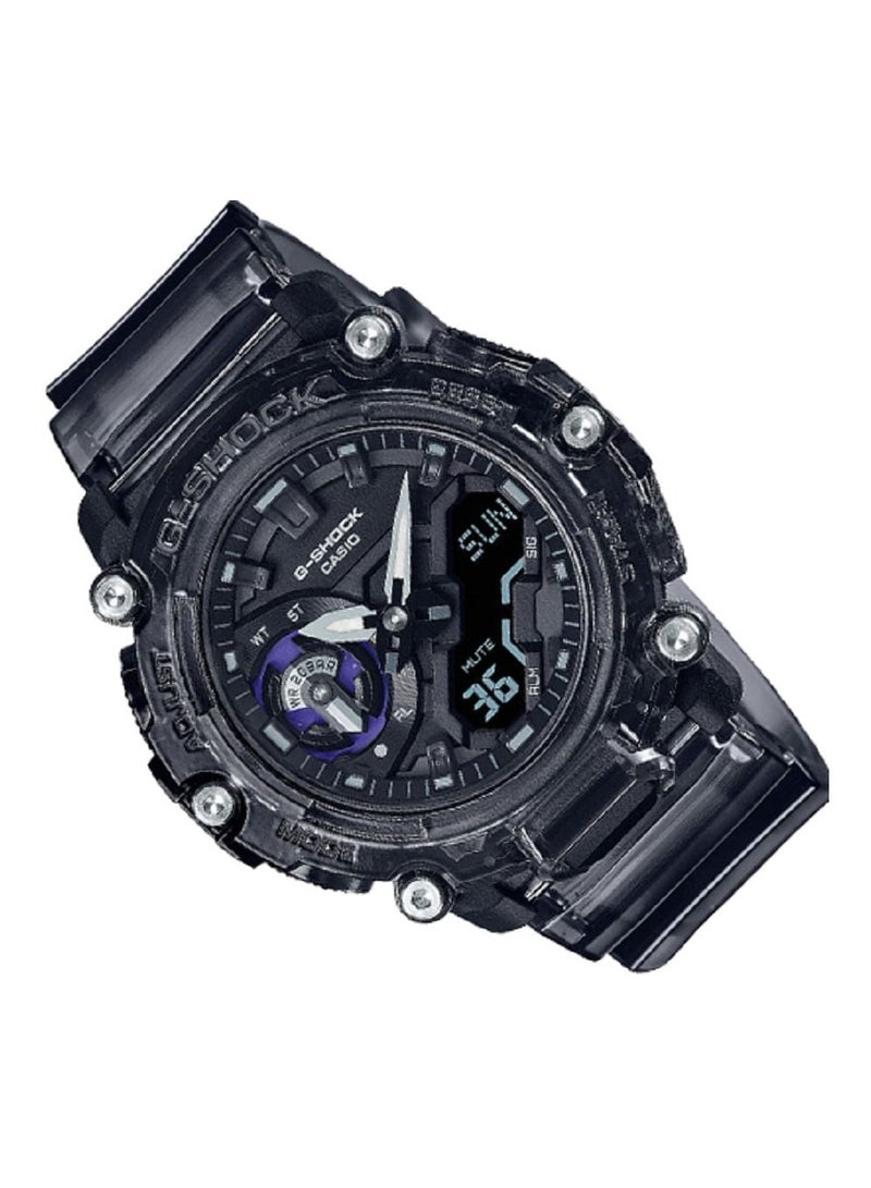 G-SHOCK Casio Men Watch G-Shock Digital Analog Black Dial Resin Band GA-2200SKL-8ADR. - Image 2