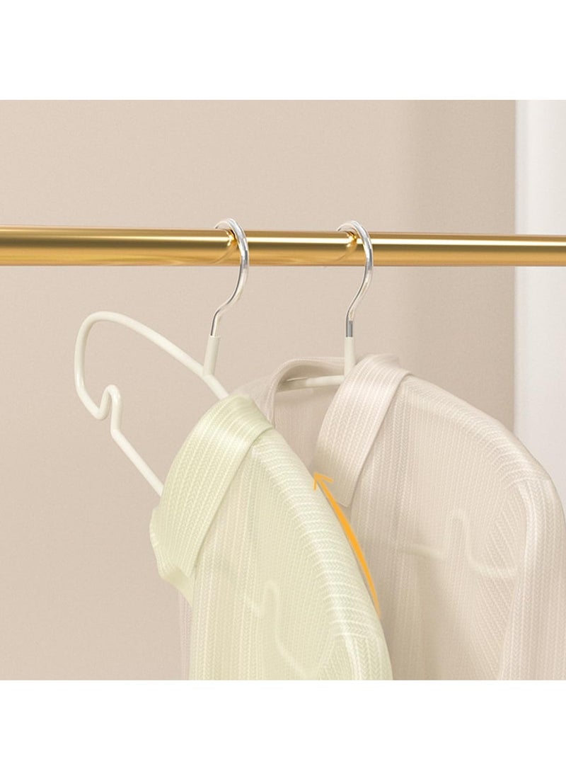 TYCOM Non Slip Hangers Suit Hangers 10 Pack Ultra Thin Space Saving Clothes Hangers with No Shoulder Bump Design for Coats Jackets Pants Dress Clothe Grey 10 Pack.  - Image 5