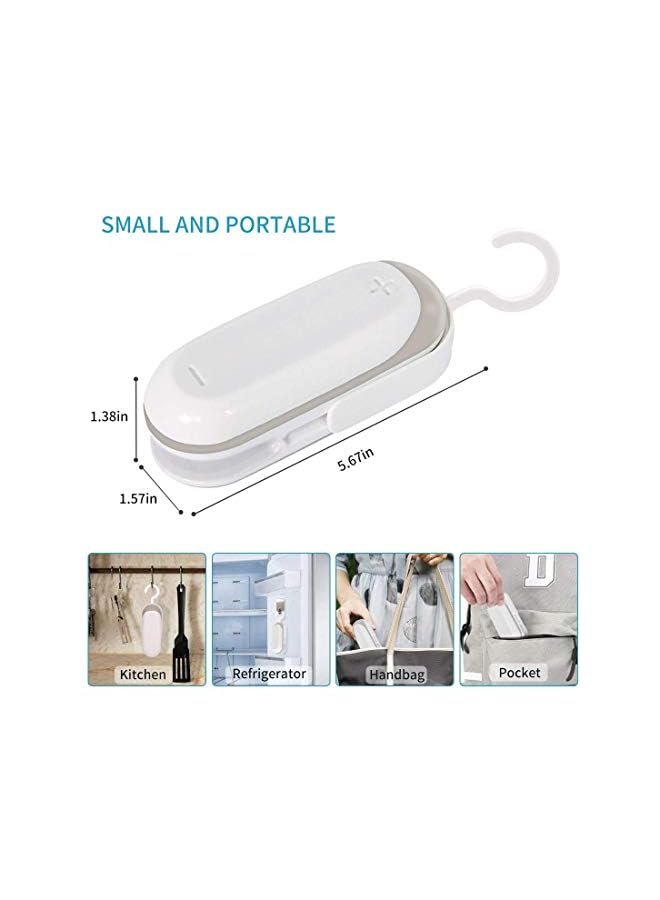 PROMASS Bag Sealer, Heat Sealer For Plastic Bags,Vacuum Food Sealer And Cutter,Portable And Practical,Handheld Bag Sealer,2 In-1 Heat Seal And Cutter Mini Food Sealer For Plastic Bags  - Image 2