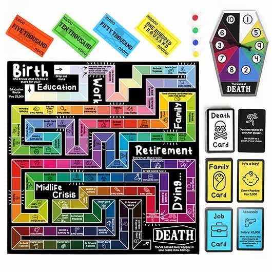 Gift Republic Game of Death Live Fast Die Young Dark Humour Adult Party Board Game Outrageous Survival Challenge for 2 Players Mature Content - Image 5
