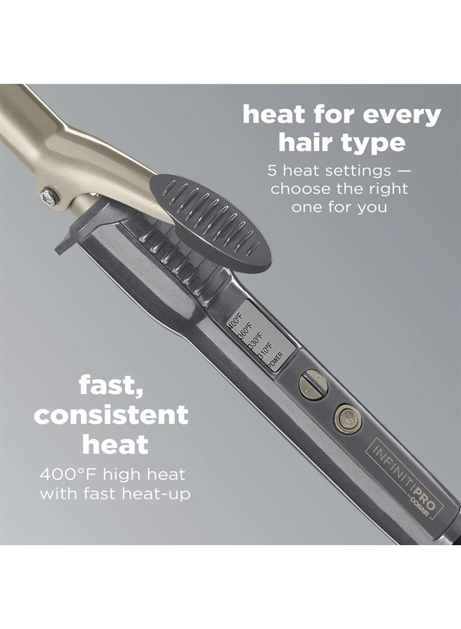 CONAIR مكواة تجعيد الشعر السيراميكية التورمالينية INFINITIPRO BY CONAIR مقاس 3/4 بوصة، أسطوانة مقاس ¾ بوصة تنتج تجعيدات ضيقة - للاستخدام على الشعر القصير إلى المتوسط - Image 3