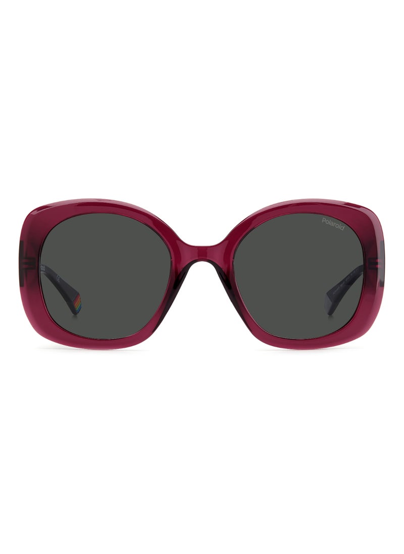 Polaroid Women's Polarized Square Shape Metal Sunglasses Pld 6190/S Grey 50 - Lens Size: 49.5 Mm - Violet  - Image 3