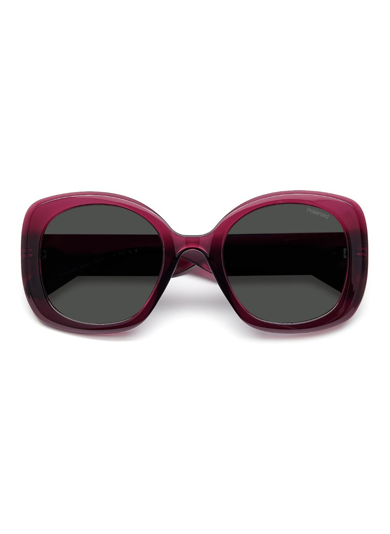Polaroid Women's Polarized Square Shape Metal Sunglasses Pld 6190/S Grey 50 - Lens Size: 49.5 Mm - Violet  - Image 4