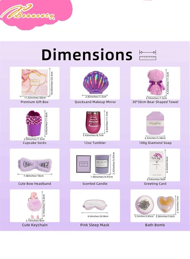 Beauenty 11PC Scented Candles & Bath Bombs Set,Gifts for Women for Birthday Mother's Day Women's Day,Bubble Bath Set Gifts for Women,Relaxing Spa Gift Set for Woman - Image 2