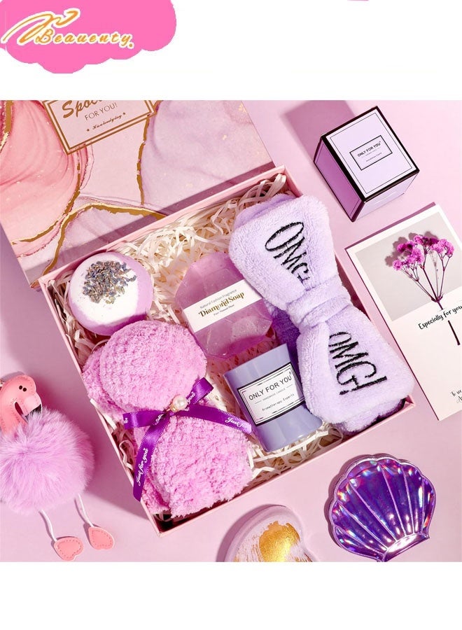 Beauenty 11PC Scented Candles & Bath Bombs Set,Gifts for Women for Birthday Mother's Day Women's Day,Bubble Bath Set Gifts for Women,Relaxing Spa Gift Set for Woman - Image 3