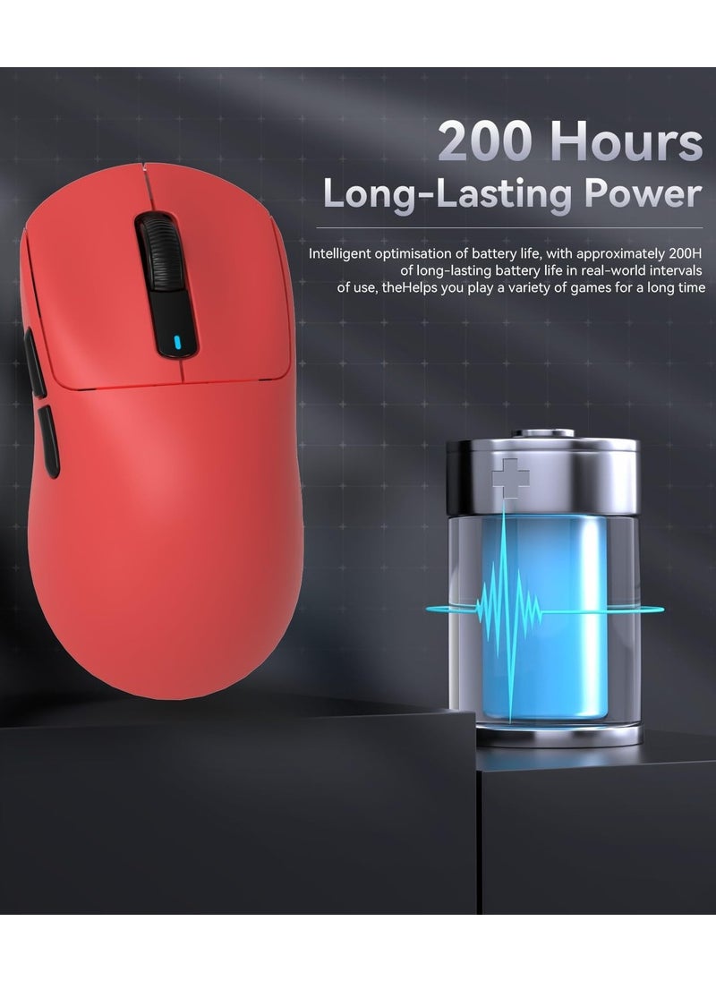 Attack Shark - X3 Lightweight Wireless Gaming Mouse with Tri-Mode 2.4G/USB-C Wired/Bluetooth,Up to 26K DPI, PAW3395 Optical Sensor,5 programmable Buttons for PC/Laptop/Win/Mac - Image 1
