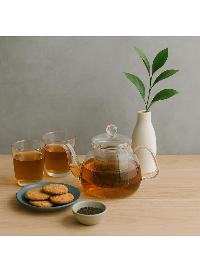 BS B&S Borosilicate Glass Teapot with Lid - Image 4