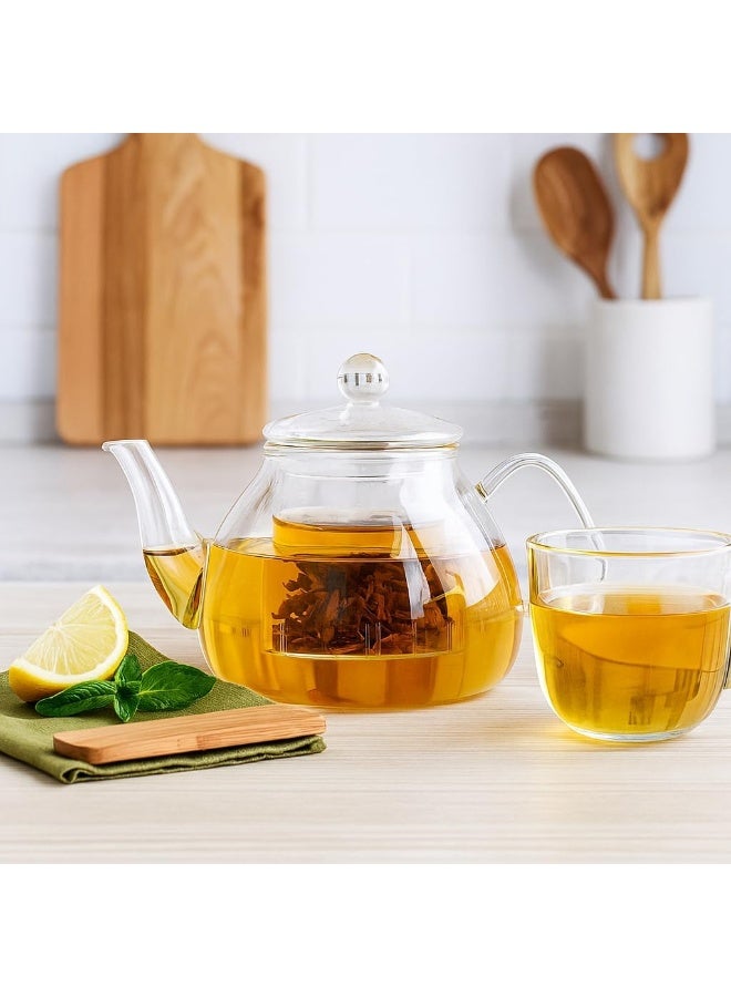 BS B&S Borosilicate Glass Teapot with Lid - Image 1