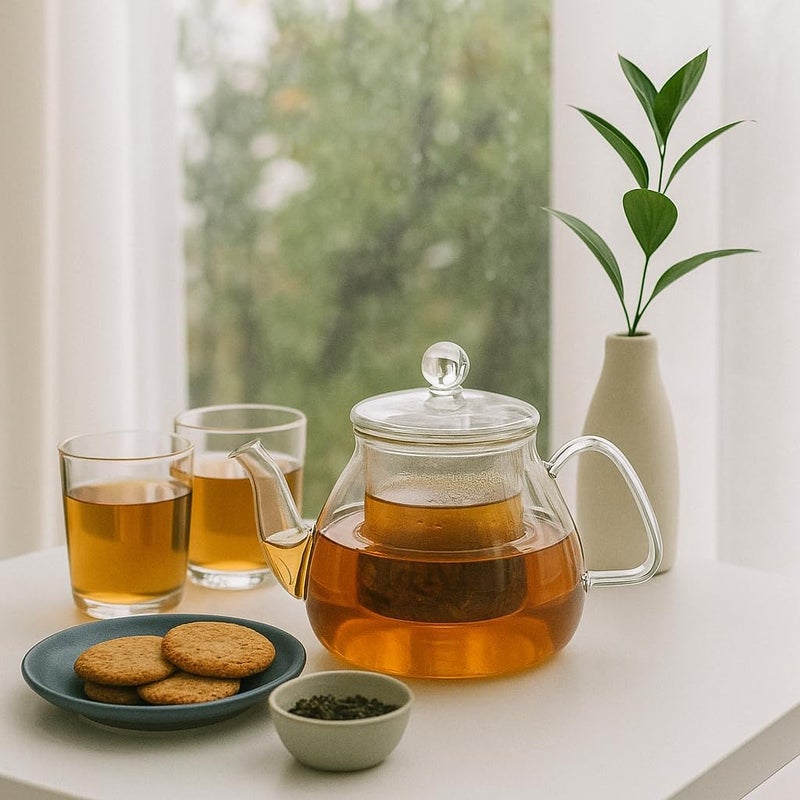 BS B&S Borosilicate Glass Teapot with Lid - Image 2