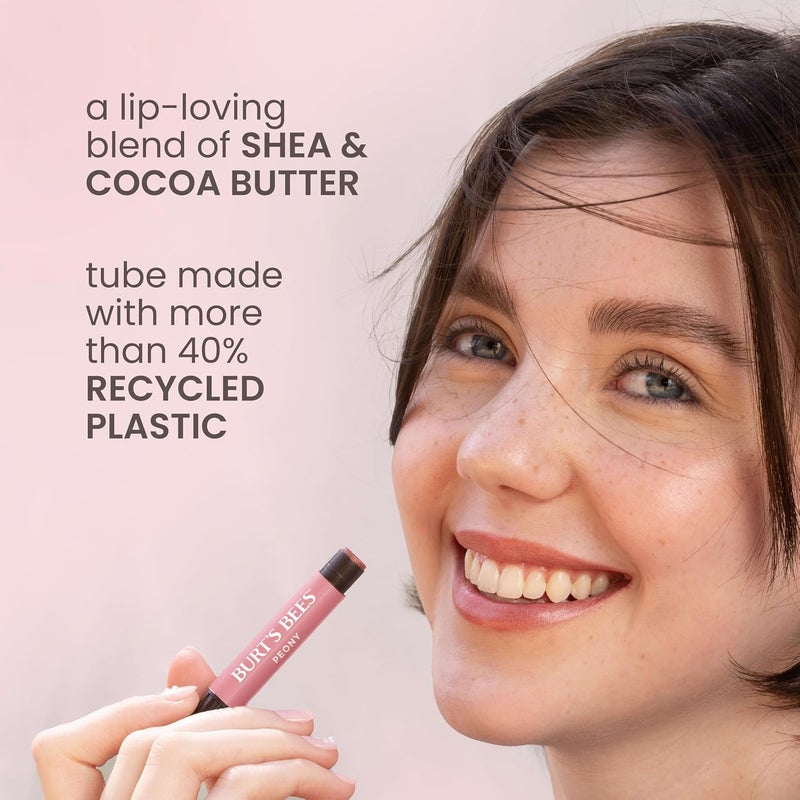 Burt's Bees Lip Shimmer in Watermelon - 100% Natural Lip Color with Instant Moisture and Luminescent Finish - Image 5