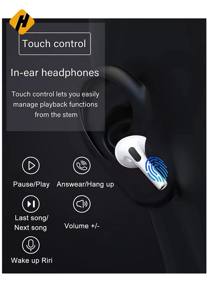 HuHa Wireless Earbuds Bluetooth Earbuds 5.2 Headphones,Noise Cancellation Headsets,30H Playtime Pop-ups Auto Pairing in-Ear Hi-Fi Stereo Sound Mic IPX7 Waterproof Headset for iPhone/Samsung/iOS/Android  - Image 5
