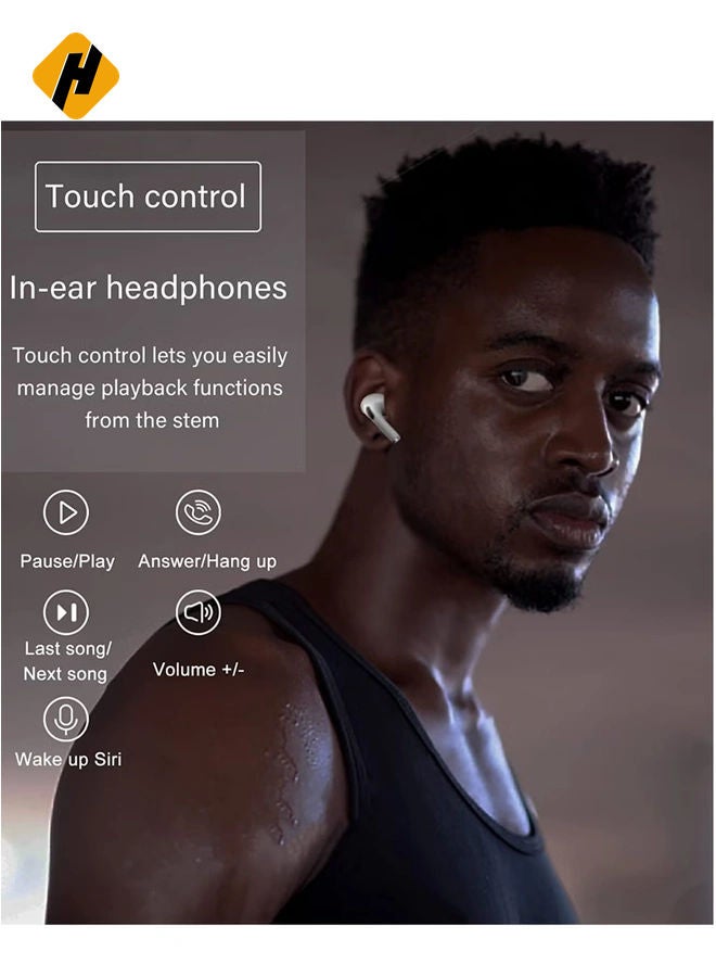 HuHa Wireless Earbuds Bluetooth Earbuds 5.2 Headphones,Noise Cancellation Headsets,30H Playtime Pop-ups Auto Pairing in-Ear Hi-Fi Stereo Sound Mic IPX7 Waterproof Headset for iPhone/Samsung/iOS/Android  - Image 2